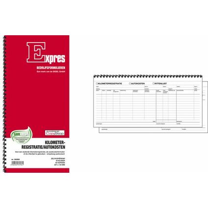 Expres Kilometerregistratie / Autokosten, 2x 40 blad