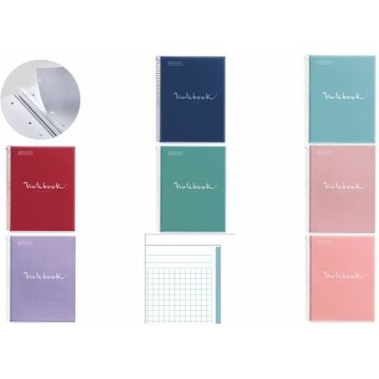 MIQUELRIUS Collegeblock "Notebook EMOTIONS", DIN A4,hellblau