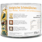 HELLMA belgische Schokoladen-Tfelchen, in Runddose