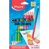 Maped dreikant-buntstift COLOR'PEPS DUO, 18er Kartonetui