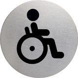 DURABLE piktogramm "Behinderten-WC", Durchmesser: 83 mm