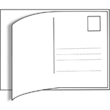 HERMA Postkartenetiketten, 95 x 145 mm, wei