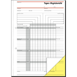 sigel formularbuch "Tages-/Regiebericht", A4, 2 x 40 Blatt