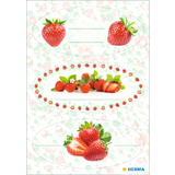 HERMA haushalts-etiketten HOME "Erdbeere", 76 x 35 mm