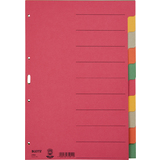 LEITZ karton-register extrastark, blanko, A4, 10-teilig