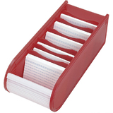WEDO Lernkartei, din A8 quer, inkl. 100 Karteikarten, rot