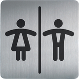DURABLE piktogramm PICTO "WC damen und Herren", quadratisch