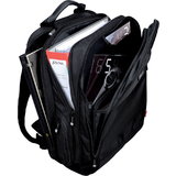 LiGHTPAK notebook-rucksack "ECHO", aus Nylon, schwarz