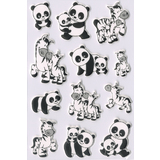 HERMA sticker MAGIC "Panda- und Zebrafamilien", Foam