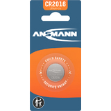 ANSMANN lithium Knopfzelle "CR2016", 3,0 Volt, 1er-Blister