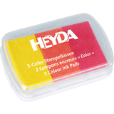 HEYDA stempelkissen 3-Color, gelb/orange/rot