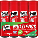 Pritt klebestift 4 x 43 g im Spar-Pack, lsemittelfrei