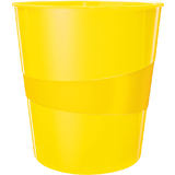 LEITZ papierkorb WOW, aus Kunststoff, 15 Liter, gelb