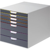 DURABLE schubladenbox VARICOLOR 7, mit 7 Schubladen