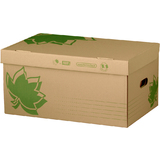 FAST nature LINE Archiv-Klappdeckelbox, braune Wellpappe