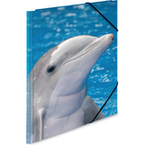 HERMA eckspannermappe "Delfine", aus PP, din A4