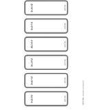 LEITZ Ordnerrcken-Etikett, 36 x 111 mm, kurz, schmal, grau