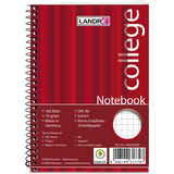 LANDR notebook "college" din A6, 160 Blatt, kariert