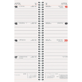 Glocken tischkalender "Vormerkkalender", 2025, rot