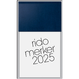 rido id tischkalender "Merker Miradur", 2025, dunkelblau
