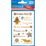 AVERY zweckform ZDesign weihnachts-sticker Schrift + Symbole