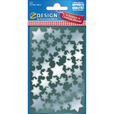 AVERY zweckform ZDesign weihnachts-sticker "Sterne", silber