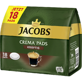 JAKOBS kaffeepads CREMA pads KRFTIG, 18er Packung