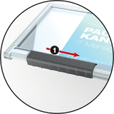 DURABLE ausweishalter PUSHBOX MONO, transparent