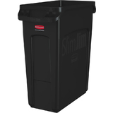 Rubbermaid Abfallbehlter slim Jim mit Lftungskanlen