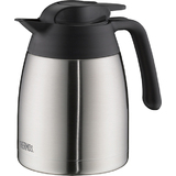 THERMOS isolierkanne THV, 1,0 Liter, edelstahl / schwarz