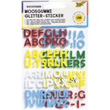 folia moosgummi Glitter-Sticker, Buchstaben