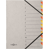 PAGNA ordnungsmappe Easy Grey, A4, 12 Fcher, grau / orange