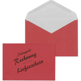 MAILmedia briefumschlag C6 "Lieferschein/Rechnung", rot