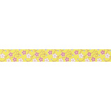 folia deko-klebeband Washi-Tape, Bltenranke gelb