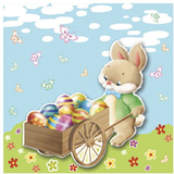 PAPSTAR oster-motivservietten "Easter Bunny"