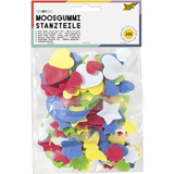 folia Moosgummi-Stanzteile, 150 teile sortiert