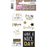 HERMA geschenke-sticker HOME "Best Wishes"