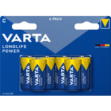 VARTA alkaline Batterie longlife Power, baby (C), 6er