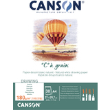 CANSON zeichenpapierblock "C"  grain, din A4, 180 g/qm