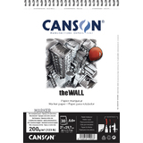 CANSON zeichenpapier-spiralblock "The WALL", A4, 200 g/qm
