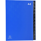 EXACOMPTA Pultordner, din A4, A-Z, 24 Fcher, blau