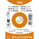 EXACOMPTA Karteikarten, din A7, blanko, farbig sortiert