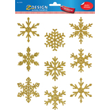 AVERY zweckform ZDesign weihnachts-fensterbild Sterne gold