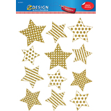 AVERY zweckform ZDesign weihnachts-fensterbild Sterne gold