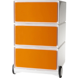 PAPERFLOW rollcontainer "easyBox", 3 Schbe, wei / orange