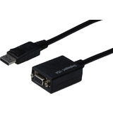 DIGITUS Adapterkabel, displayport - HD15, 0,15 m, schwarz