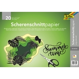 folia Scherenschnittpapier, 350 x 500 mm, schwarz