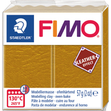 FIMO effect LEATHER Modelliermasse, ocker, 57 g