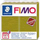 FIMO effect LEATHER Modelliermasse, olive, 57 g