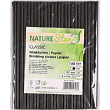 NATURE star Papier-Trinkhalm Classic, 197 mm, schwarz